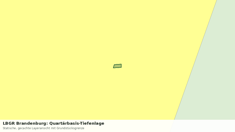 Statische Kartenansicht: LBGR Brandenburg: Quartärbasis-Tiefenlage