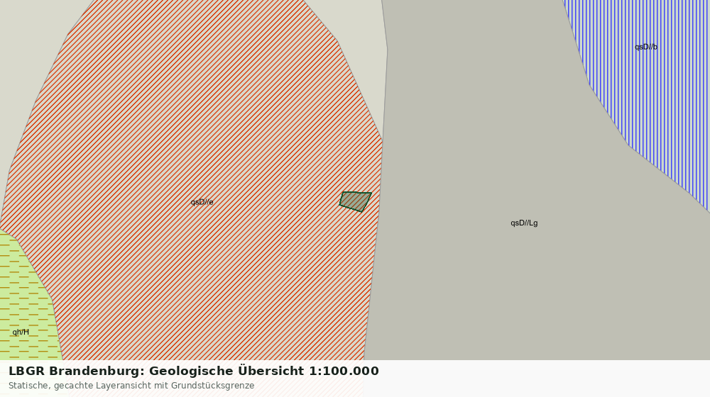 Statische Kartenansicht: LBGR Brandenburg: Geologische Übersicht 1:100.000