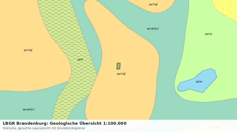 Statische Kartenansicht: LBGR Brandenburg: Geologische Übersicht 1:100.000