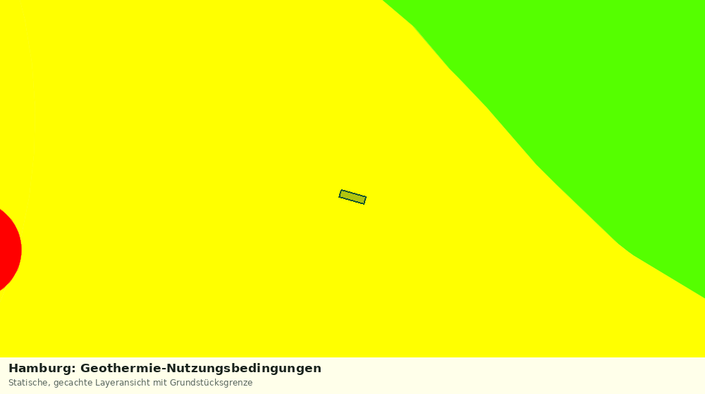 Statische Kartenansicht: Hamburg: Geothermie-Nutzungsbedingungen