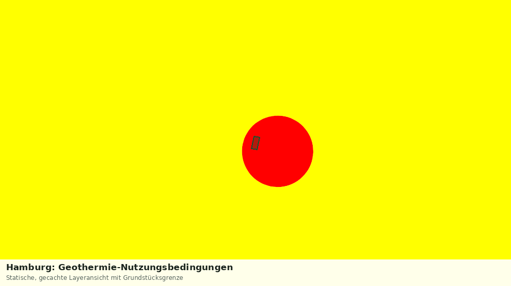 Statische Kartenansicht: Hamburg: Geothermie-Nutzungsbedingungen