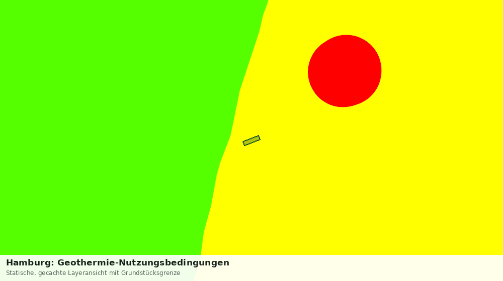 Statische Kartenansicht: Hamburg: Geothermie-Nutzungsbedingungen