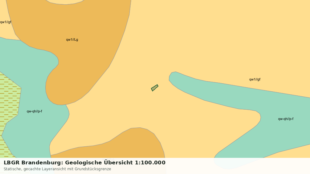 Statische Kartenansicht: LBGR Brandenburg: Geologische Übersicht 1:100.000