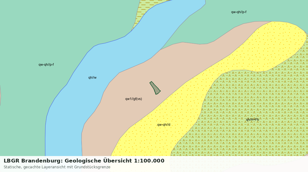 Statische Kartenansicht: LBGR Brandenburg: Geologische Übersicht 1:100.000