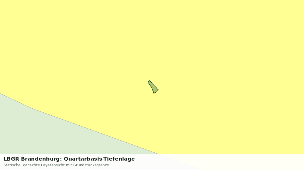Statische Kartenansicht: LBGR Brandenburg: Quartärbasis-Tiefenlage
