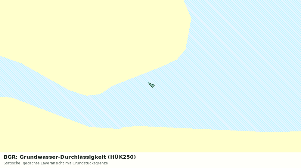 Statische Kartenansicht: BGR: Grundwasser-Durchlässigkeit (HÜK250)