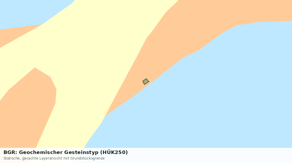 Statische Kartenansicht: BGR: Geochemischer Gesteinstyp (HÜK250)