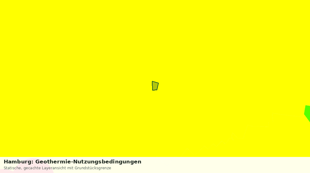 Statische Kartenansicht: Hamburg: Geothermie-Nutzungsbedingungen