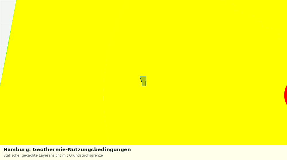 Statische Kartenansicht: Hamburg: Geothermie-Nutzungsbedingungen