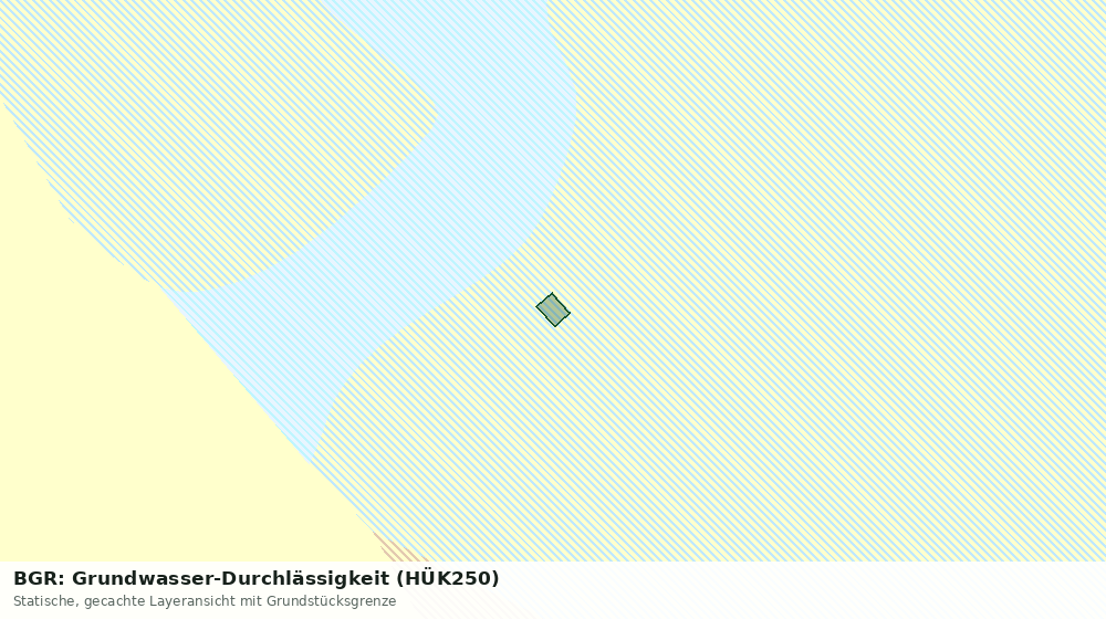 Statische Kartenansicht: BGR: Grundwasser-Durchlässigkeit (HÜK250)