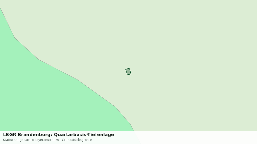 Statische Kartenansicht: LBGR Brandenburg: Quartärbasis-Tiefenlage