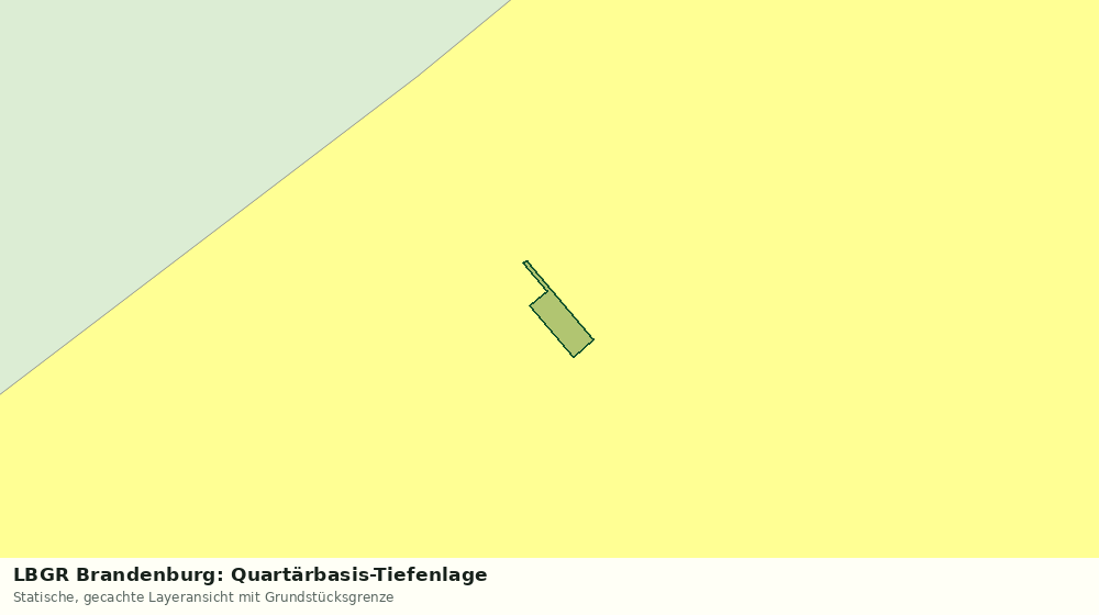 Statische Kartenansicht: LBGR Brandenburg: Quartärbasis-Tiefenlage
