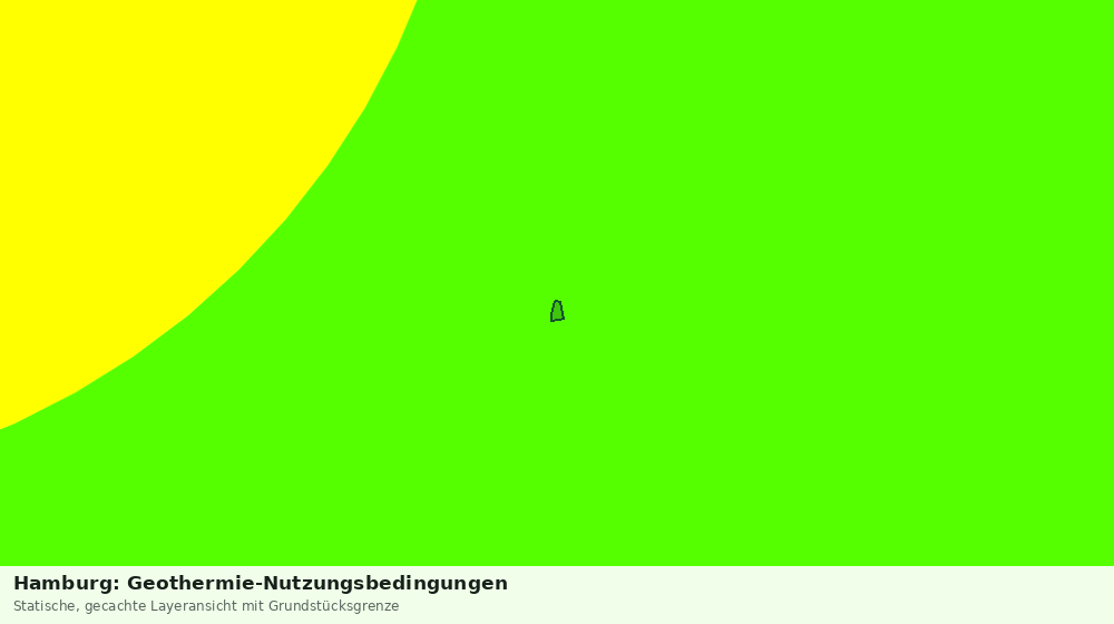 Statische Kartenansicht: Hamburg: Geothermie-Nutzungsbedingungen
