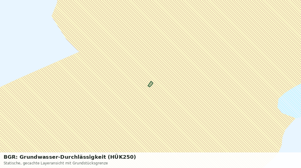 Statische Kartenansicht: BGR: Grundwasser-Durchlässigkeit (HÜK250)
