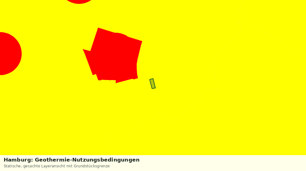 Statische Kartenansicht: Hamburg: Geothermie-Nutzungsbedingungen