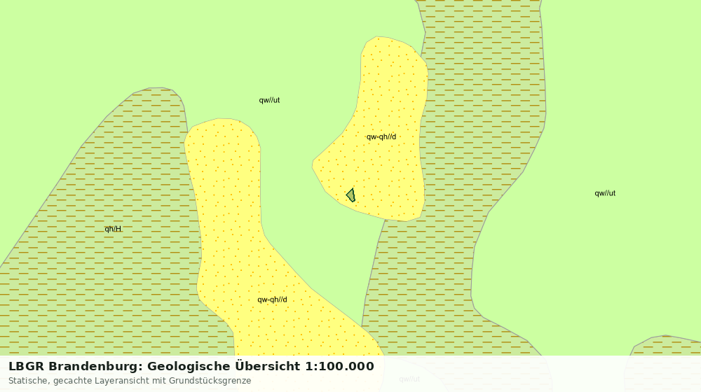 Statische Kartenansicht: LBGR Brandenburg: Geologische Übersicht 1:100.000