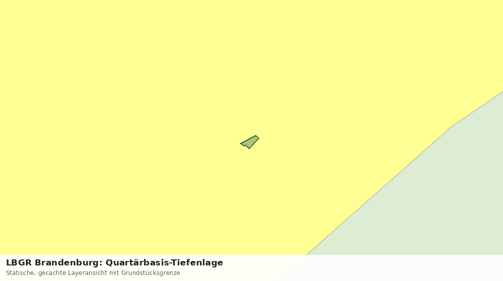 Statische Kartenansicht: LBGR Brandenburg: Quartärbasis-Tiefenlage