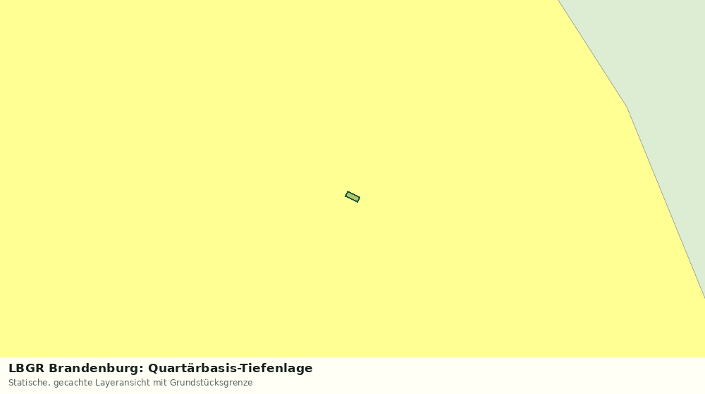 Statische Kartenansicht: LBGR Brandenburg: Quartärbasis-Tiefenlage