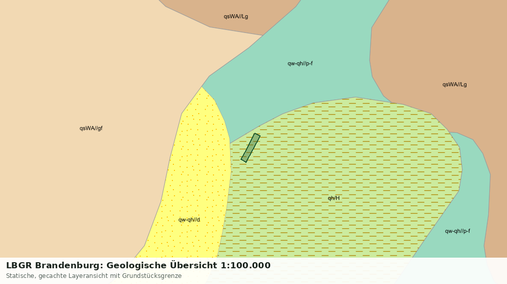 Statische Kartenansicht: LBGR Brandenburg: Geologische Übersicht 1:100.000