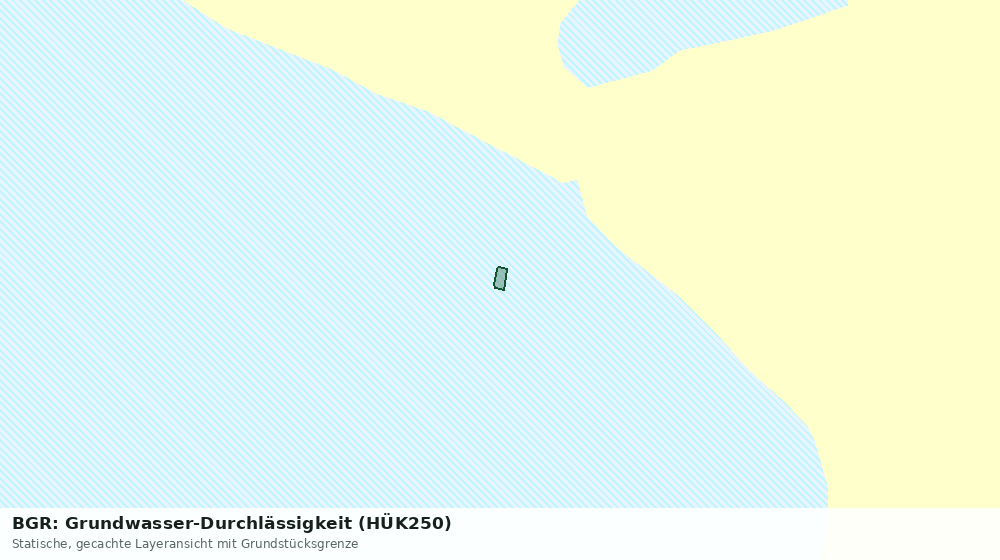 Statische Kartenansicht: BGR: Grundwasser-Durchlässigkeit (HÜK250)