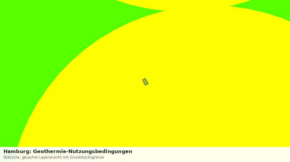 Statische Kartenansicht: Hamburg: Geothermie-Nutzungsbedingungen