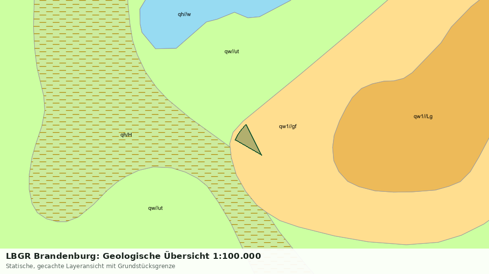 Statische Kartenansicht: LBGR Brandenburg: Geologische Übersicht 1:100.000