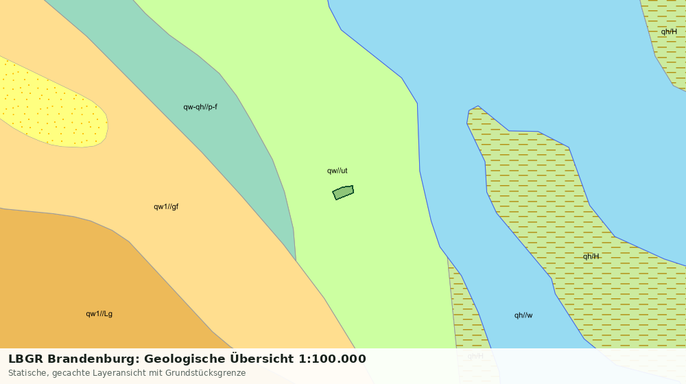 Statische Kartenansicht: LBGR Brandenburg: Geologische Übersicht 1:100.000