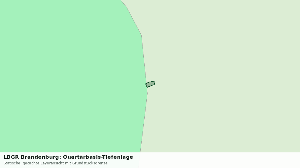 Statische Kartenansicht: LBGR Brandenburg: Quartärbasis-Tiefenlage