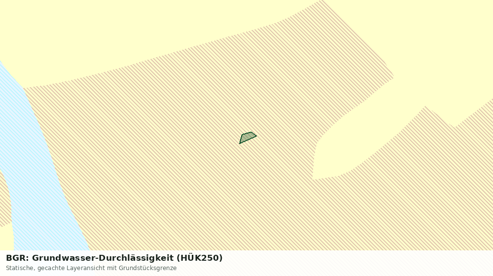 Statische Kartenansicht: BGR: Grundwasser-Durchlässigkeit (HÜK250)