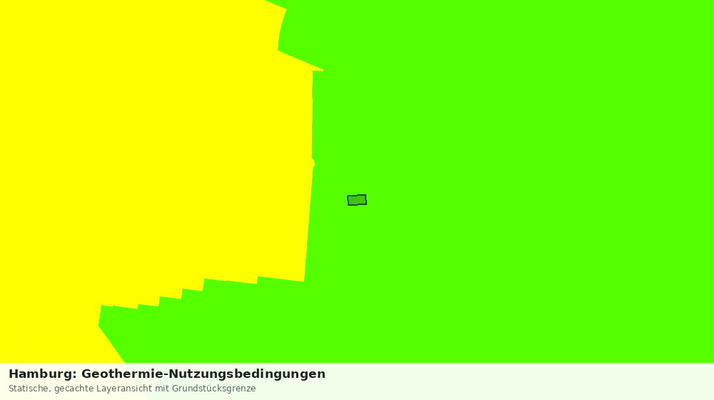 Statische Kartenansicht: Hamburg: Geothermie-Nutzungsbedingungen