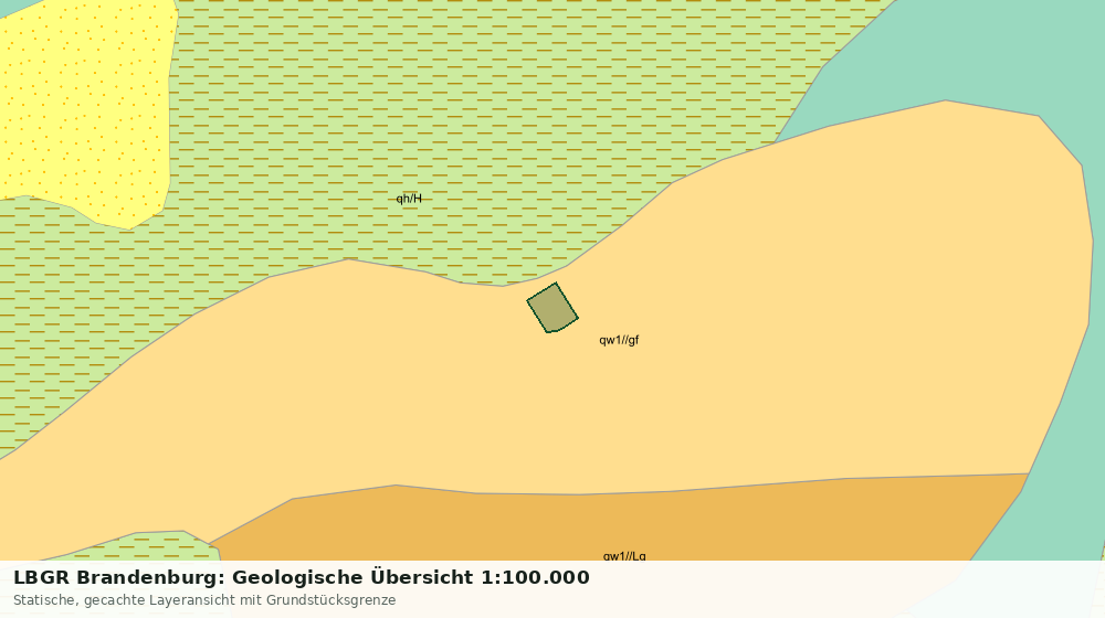 Statische Kartenansicht: LBGR Brandenburg: Geologische Übersicht 1:100.000