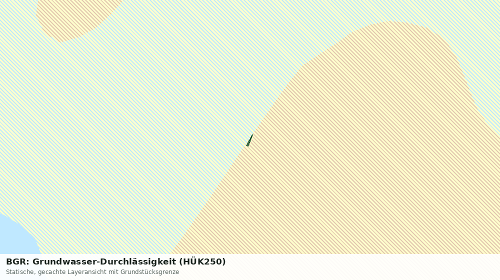 Statische Kartenansicht: BGR: Grundwasser-Durchlässigkeit (HÜK250)