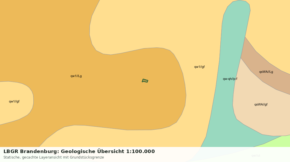 Statische Kartenansicht: LBGR Brandenburg: Geologische Übersicht 1:100.000