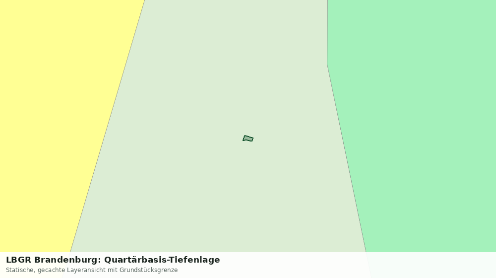 Statische Kartenansicht: LBGR Brandenburg: Quartärbasis-Tiefenlage