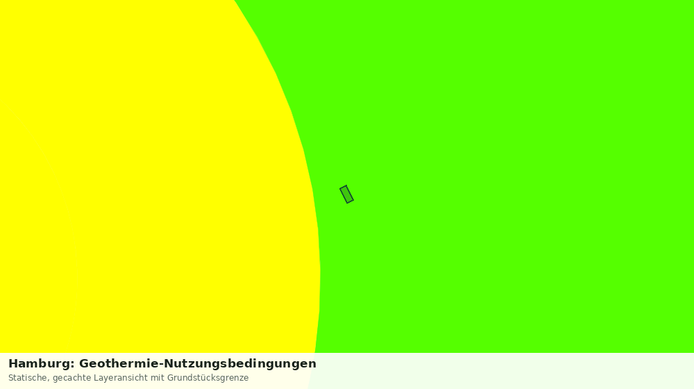 Statische Kartenansicht: Hamburg: Geothermie-Nutzungsbedingungen
