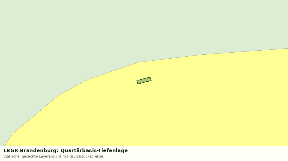 Statische Kartenansicht: LBGR Brandenburg: Quartärbasis-Tiefenlage