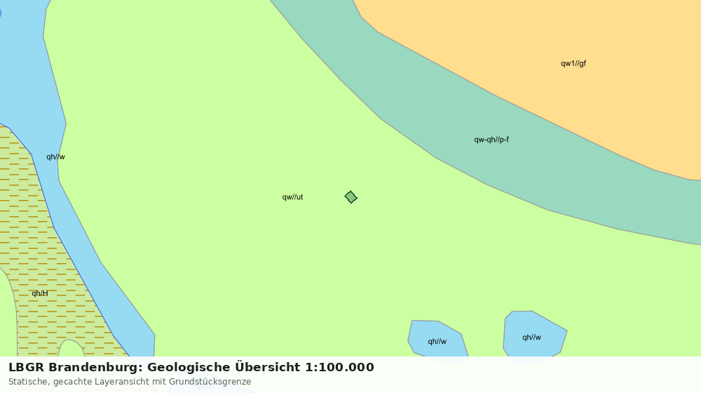 Statische Kartenansicht: LBGR Brandenburg: Geologische Übersicht 1:100.000