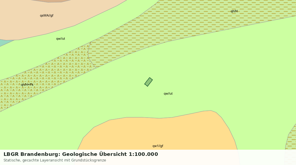 Statische Kartenansicht: LBGR Brandenburg: Geologische Übersicht 1:100.000