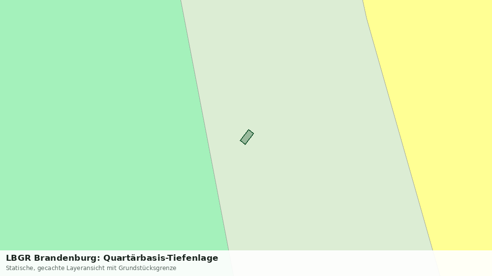 Statische Kartenansicht: LBGR Brandenburg: Quartärbasis-Tiefenlage