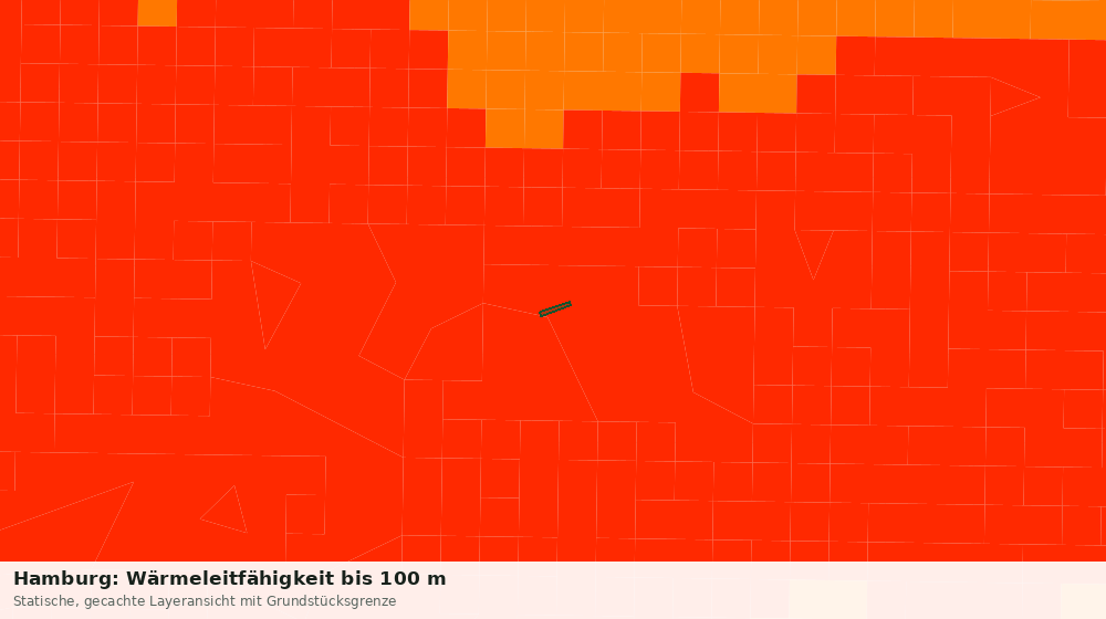 Statische Kartenansicht: Hamburg: Wärmeleitfähigkeit bis 100 m