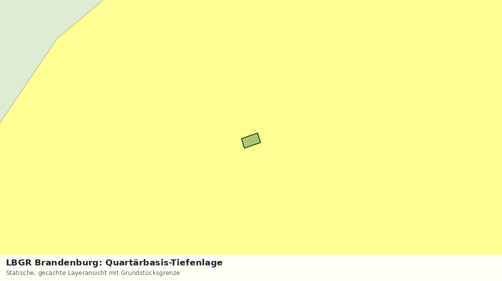 Statische Kartenansicht: LBGR Brandenburg: Quartärbasis-Tiefenlage