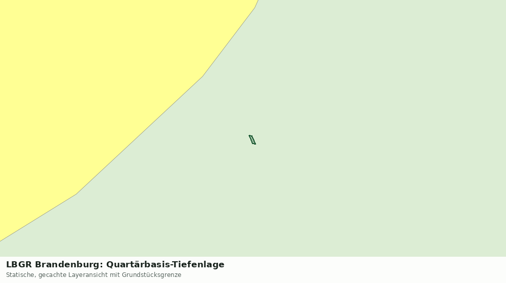 Statische Kartenansicht: LBGR Brandenburg: Quartärbasis-Tiefenlage