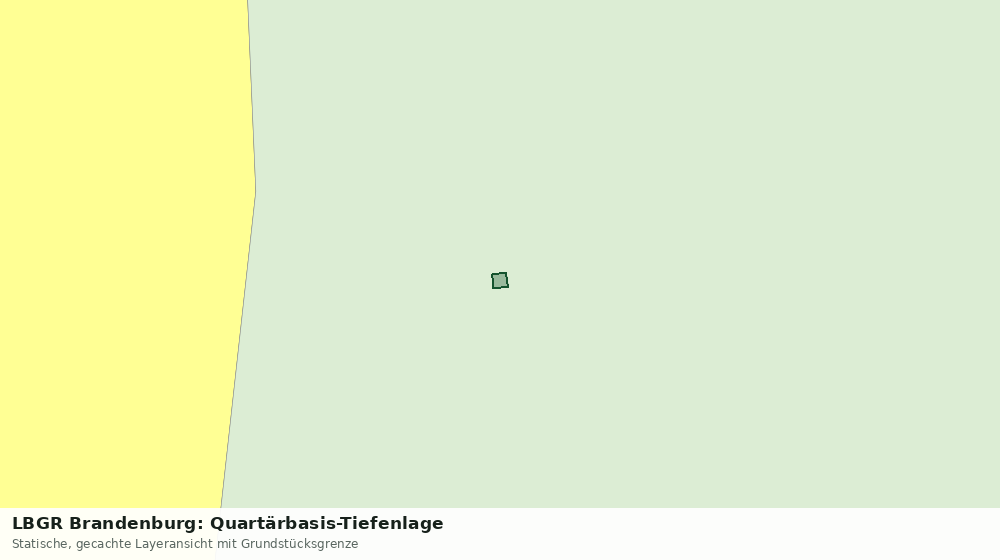 Statische Kartenansicht: LBGR Brandenburg: Quartärbasis-Tiefenlage