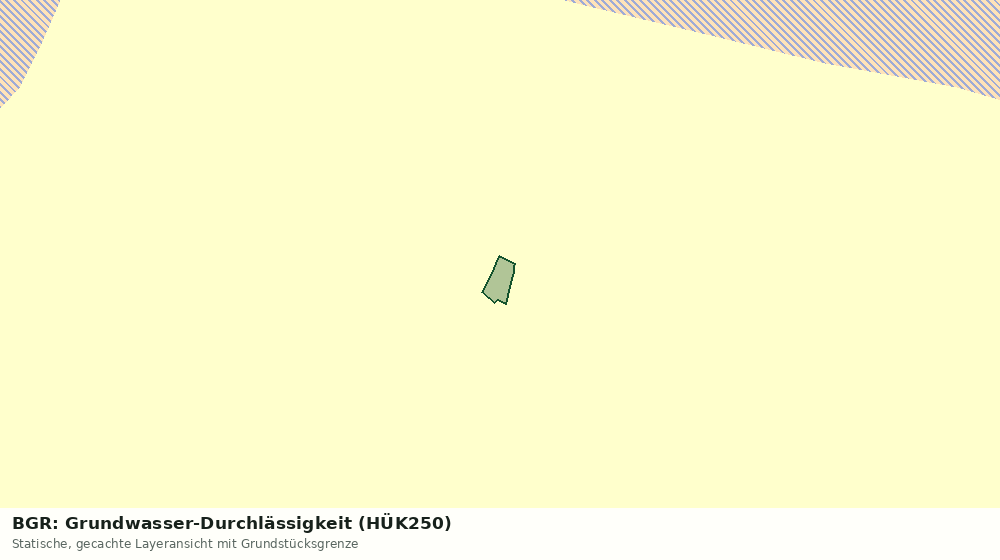 Statische Kartenansicht: BGR: Grundwasser-Durchlässigkeit (HÜK250)