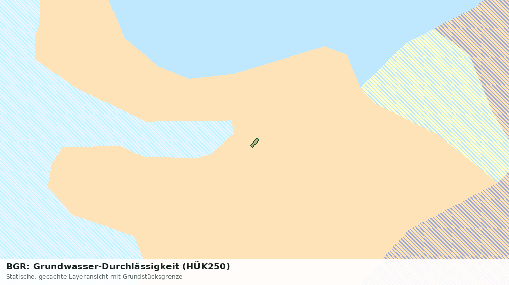 Statische Kartenansicht: BGR: Grundwasser-Durchlässigkeit (HÜK250)