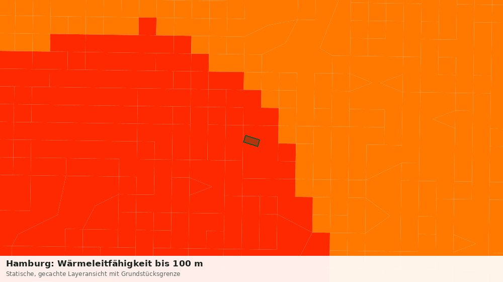 Statische Kartenansicht: Hamburg: Wärmeleitfähigkeit bis 100 m