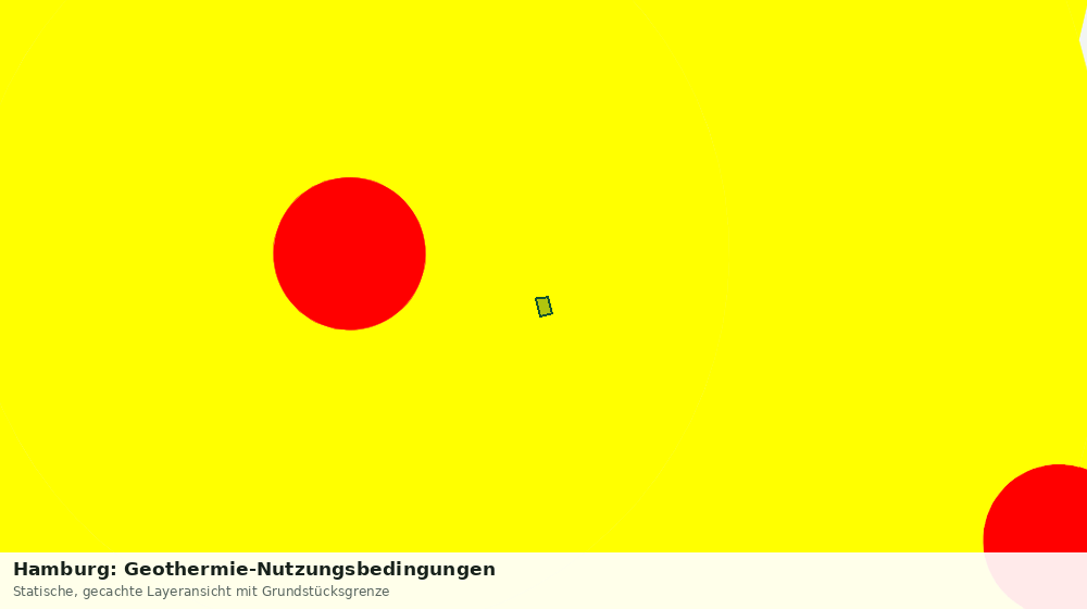 Statische Kartenansicht: Hamburg: Geothermie-Nutzungsbedingungen