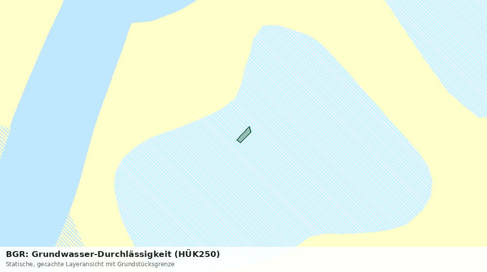 Statische Kartenansicht: BGR: Grundwasser-Durchlässigkeit (HÜK250)
