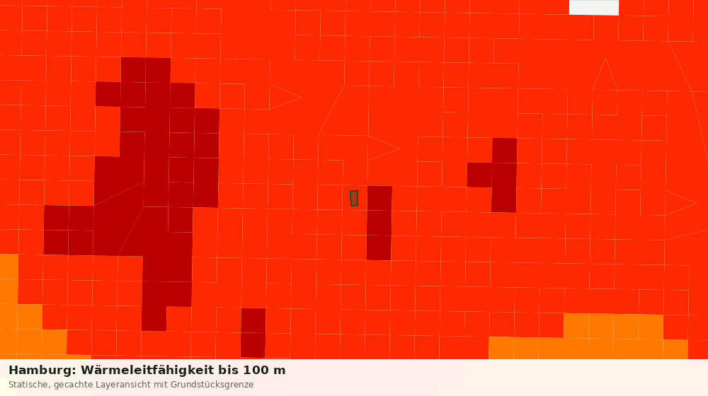 Statische Kartenansicht: Hamburg: Wärmeleitfähigkeit bis 100 m