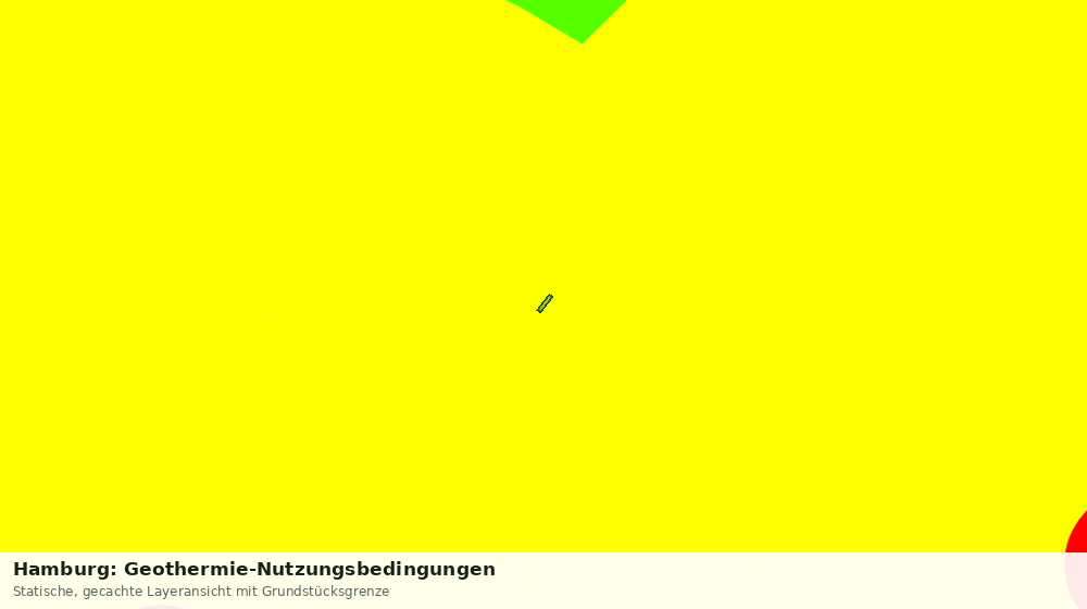 Statische Kartenansicht: Hamburg: Geothermie-Nutzungsbedingungen